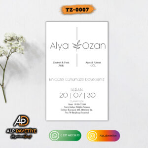 Dik Zarflı Model TZ-0007