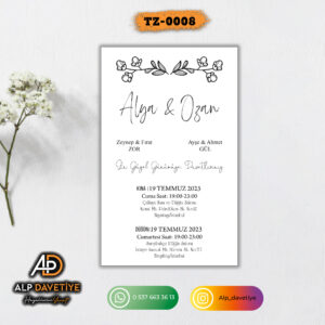 Dik Zarflı Model TZ-0008