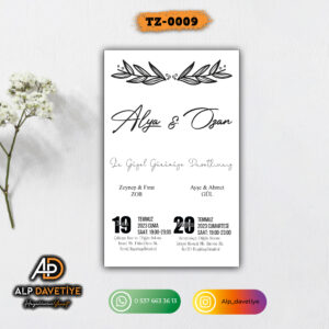 Dik Zarflı Model TZ-0009