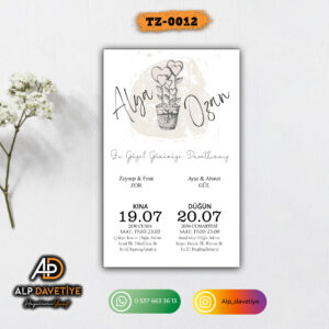 Dik Zarflı Model TZ-0012