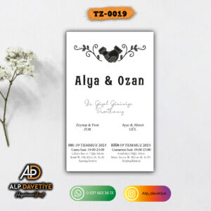 Dik Zarflı Model TZ-0019