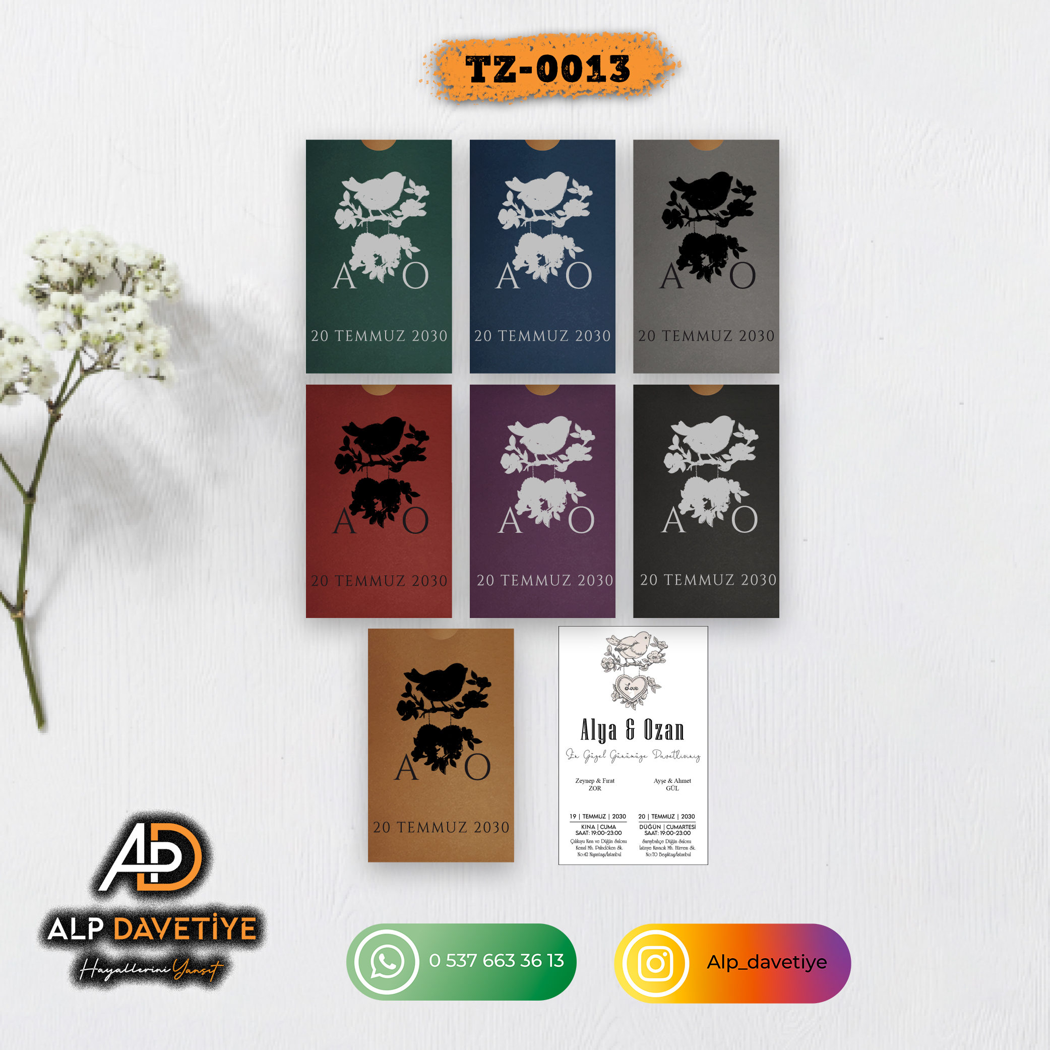 Dik Zarflı Model TZ-0013 - Görsel 2