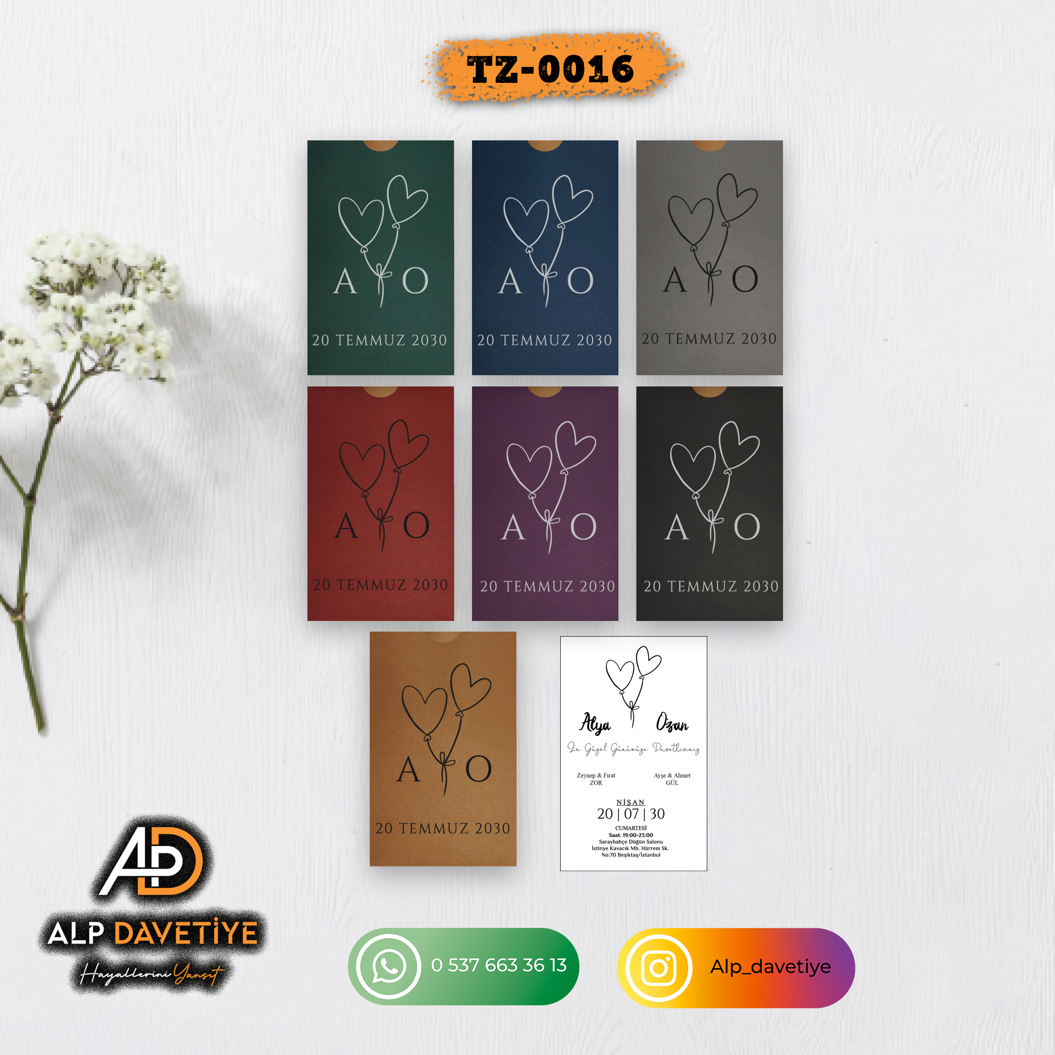 Dik Zarflı Model TZ-0016 - Görsel 2