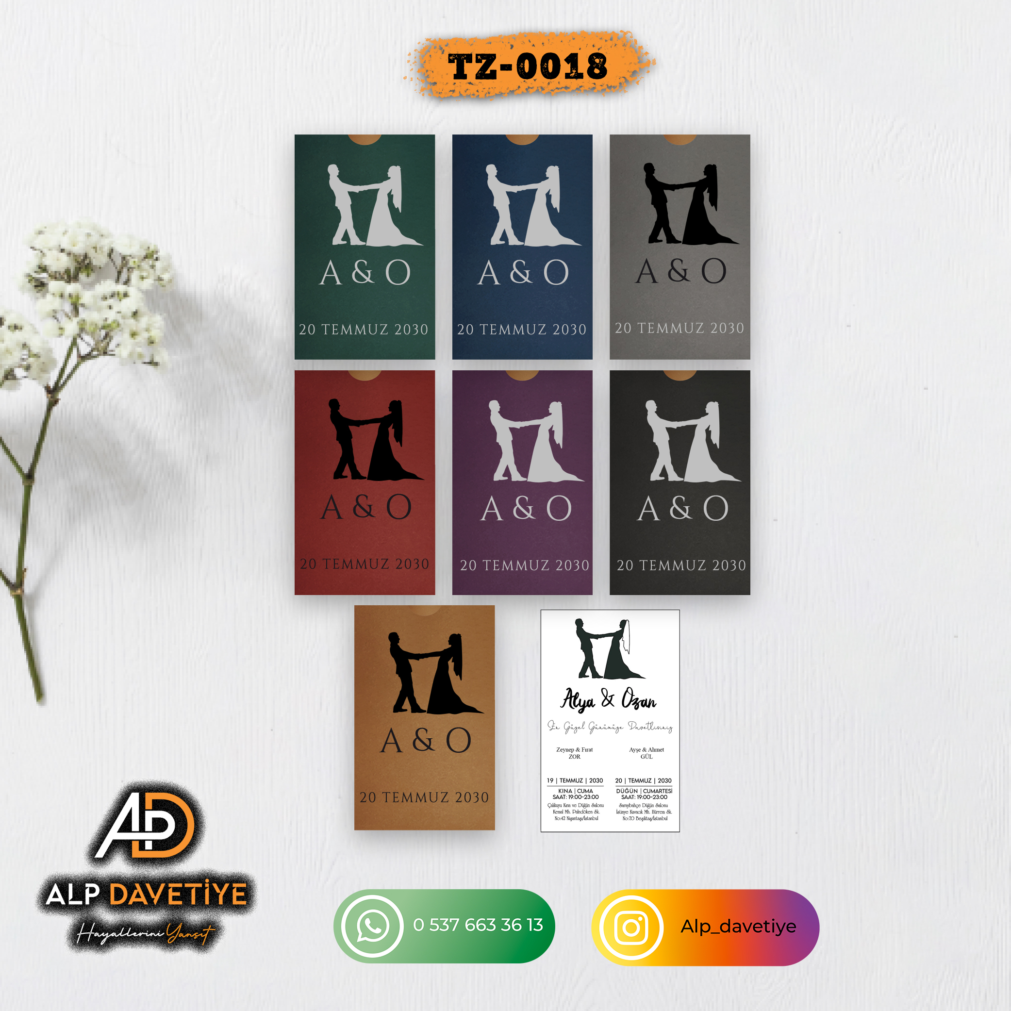 Dik Zarflı Model TZ-0018 - Görsel 2