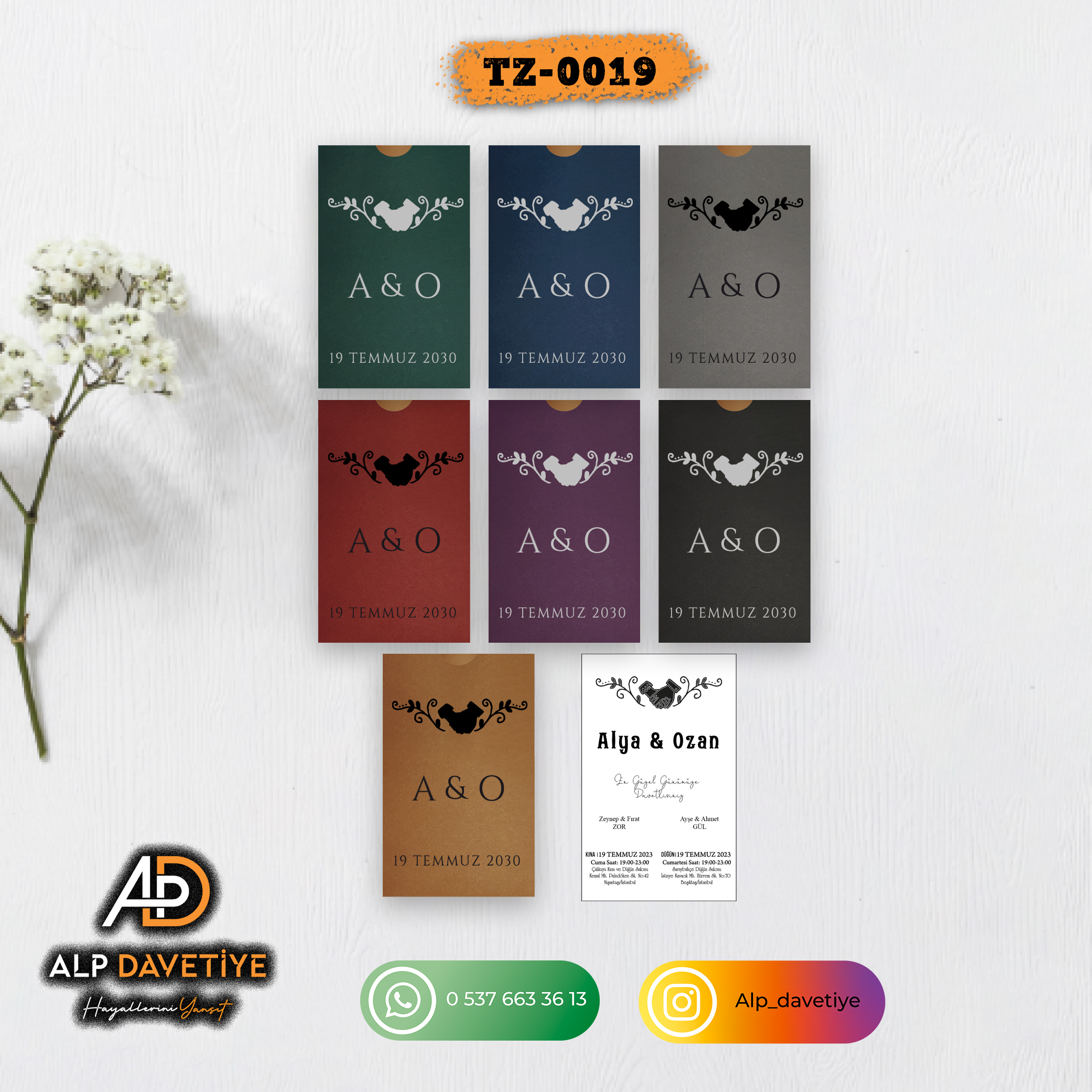 Dik Zarflı Model TZ-0019 - Görsel 2