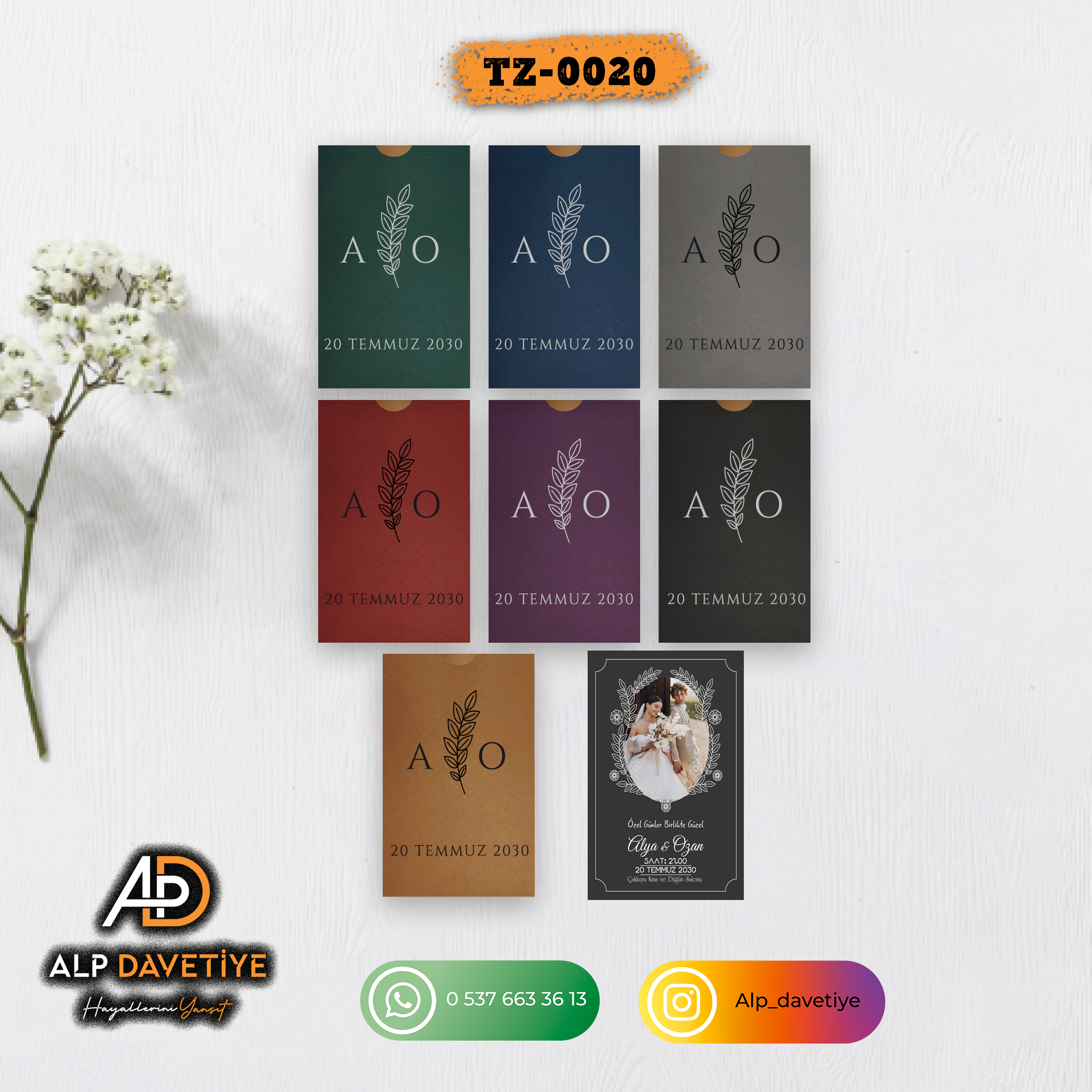 Dik Zarflı Model TZ-0020 - Görsel 2